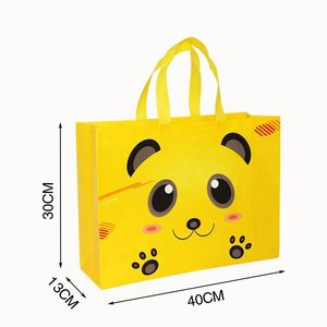 Sacs réutilisables, sacs d'épicerie non tissés avec poignées, sacs fourre-tout portables en tissu, en gros - Product Image 2