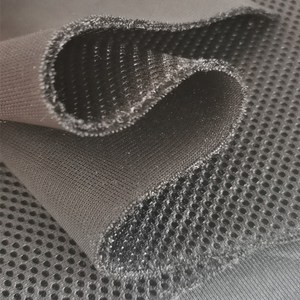 100% Polyester Tulle vải lưới lục giác mềm lưới màu sắc trong suốt in dọc đôi phải đối mặt với ảo ảnh màu da vải tuyn Net - Product Image 2