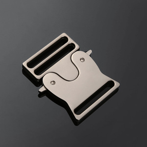 Metal Side Release Buckle Durable For Belts Backpack <b>Webbing</b> Silver Black - Product Image 3