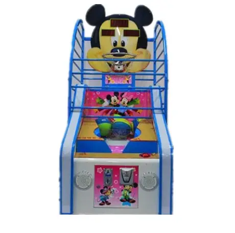 Hotselling Mickey Bóng Rổ Arcade Thể Thao Đồng Tiền Hoạt Động Trẻ Em Trò Chơi Bóng Rổ Máy Để Bán