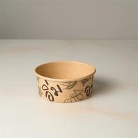 Bols jetables en kraft recyclé compostable pour la préparation des repas, contenants pour salades/soupes, écologiques, pour la restauration, les sucettes et les hamburgers