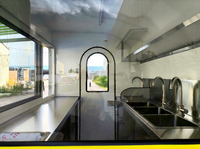 Conteneur maritime ETO 2,2 m pour restaurant, café, cuisine mobile, remorque alimentaire