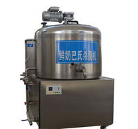 Système de production de lait pasteurisé Mini usine 100l Stérilisateur de lait frais Pasteurisateur 120l et machine de refroidissement