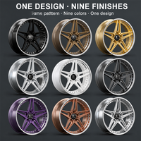 Jantes forgées Magenta à cinq branches rivetées, 2 pièces, 18 19 20 21 pouces, 5x112 5x114.3 5x120 BMW X5