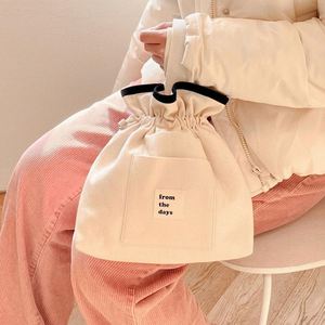 Wholesale Small MOQ Plain Cotton Canvas Shopping Bag Recycled Handle Cotton <b>Drawstring</b> Tote Bag Eco-Friendly Cotton Canvas <b>Pouch</b> - Product Image 6