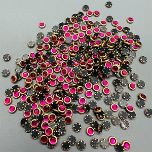 Tuton Atas Berkualitas Kristal Bulat Kuku resina Flatback Dekoratif strass Untuk Kerajinan DIY - Product Image 2