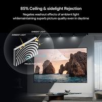 Écran de projection ALR CLR UST en cristal PET gris foncé de qualité supérieure Shilejia 100 pouces 16:9 3D à cadre fixe pour home cinéma 4K