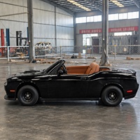 Véhicule de drift LFP Battery Retro Hellcat pour la course en extérieur, 80 km/h, vitesse minimale 15 km/h, intérieur en cuir personnalisé, cadre anti-collision pour loisirs privés