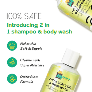 CURLYMOMMY sampo anak-anak, Gel Mandi 2 dalam 1 Formula tidak iritasi lembut dan Formula dengan Label pribadi - Product Image 2