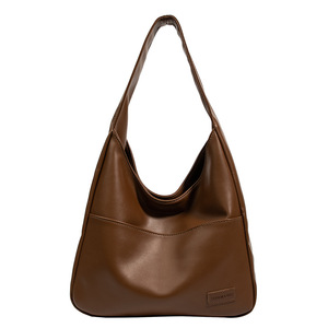 FANXI RTS PU Leather Solid Color Underarm <strong>Handbag</strong> <strong>Winter</strong> <strong>Ladies</strong> <strong>Bag</strong> Leisure College Students Single Shoulder <strong>Handbag</strong>