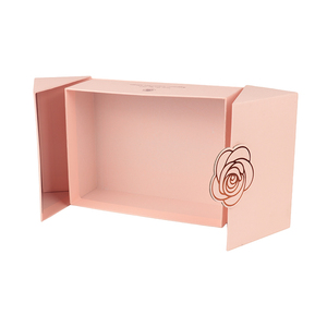 Boîte cadeau rose vide luxueuse et exquise, ornée de roses, petit emballage cosmétique pour offrir des cadeaux élégants pour un anniversaire - Product Image 4