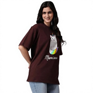 Camiseta Premium para Mujer con Estampado Gráfico, Manga Corta, Informal, a la Moda, con Diseño Personalizado, Colores, Tallas, Impresión de Logotipo, OEM, ODM - Product Image 3