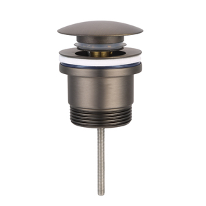 Válvula de desagüe emergente de metal cepillado color bronce, tapón de desagüe <span class=keywords><strong>Clic</strong></span> <span class=keywords><strong>Clac</strong></span> con rebosadero para lavabo de baño - Product Image 1