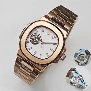 Reloj Mecánico Automático con Movimiento NH38, Esqueleto, Cristal de Zafiro, Resistente al Agua, Relojes de Pulsera de Moda, Venta al Por Mayor - Product Image 4