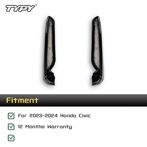 Feux de jour LED TYPY pour Honda Civic Type R 2023 2024 avec clignotant intégré et cache de feux antibrouillard - Product Image 4