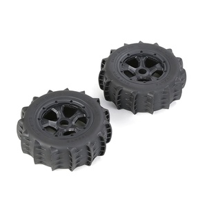 Pneus arrière pour buggy RC HPI <span class=keywords><strong>BAJA</strong></span> <span class=keywords><strong>5B</strong></span> 2e génération 185x80 ROFUN 855691, roues en plastique, jantes à pagaies pour monster truck à l'échelle 1/5, course sur route et dunes - Product Image 4