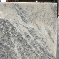 Cristal poli lce gris Quartzite dalle pour hôtel appartement décoration Villa escalier panneau mural carreaux de sol marbre ingénierie