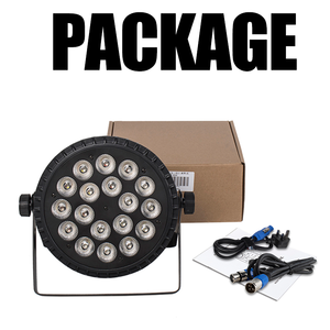 Hợp kim nhôm phẳng mệnh có thể im lặng DMX512 18x18W rgbwa UV 6in1 dẫn ánh sáng sân khấu chuyên nghiệp đèn cho Câu lạc bộ parti buổi hòa nhạc - Product Image 5