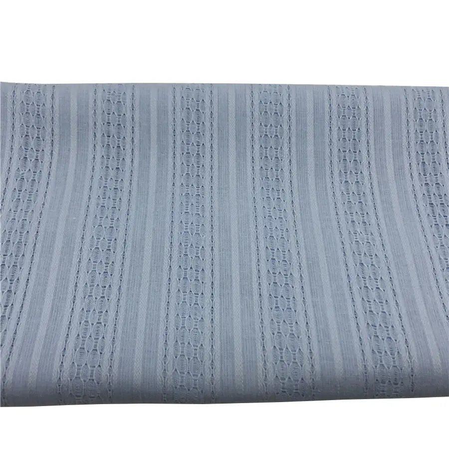 The factory outlet popular vertical stripe pattern breathable many colors woven jacquard cotton fabric for clothing
