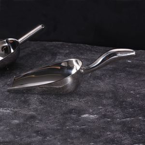 Pala para hielo de acero inoxidable con fondo plano y engrosado para almacenar café, té, harina y arroz - Product Image 3
