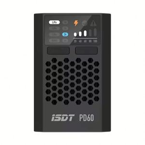 Cargador de Baterías ISDT Arrival PD60 de 60W con Entrada Tipo-C para Baterías LiHV, LiFe, NIMH/Cd para Autos RC, Carreras y Drones - Product Image 1