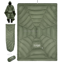 Couverture de camping à capuche Detour, isolation Sorona Thinsulate, imperméable, poncho portable 3-en-1 pour l'hiver, couette ultralégère pour l'extérieur