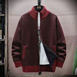 Suéter <span class=keywords><strong>Cárdigan</strong></span> de <span class=keywords><strong>Hombre</strong></span> de Punto Suave, Personalizado, de Lana, de Alta Gama, Resistente al Viento - Product Image 4