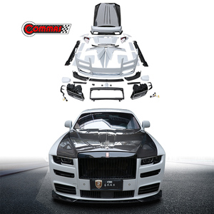 ชุดแต่งตัวถังคาร์บอนไฟเบอร์ครึ่งชิ้น MSY รุ่นที่ 4 สำหรับ Rolls Royce Ghost รุ่นเก่าเป็นรุ่นใหม่ ประกอบด้วยกันชนหน้า สเกิร์ตข้าง บังโคลน ฝากระโปรงหน้า - Product Image 1