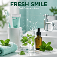 LCHBIO Minyak Cornmint Ekstrak Herbal 100% Murni Menthol Distilasi Uap 70% GC-MS Pendingin Menenangkan Kelas Kosmetik Grosir