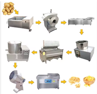 Machine à Frire les Frites Commerciale 300 kg/h Ligne de Production Automatique de Pommes de Terre Fraîches