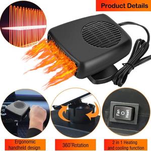 Ventilador Calefactor para Auto de 12V 24V, Desempañador Rápido de 150W, Ventilador 2 en 1 con Calefacción y Refrigeración Rápida, Enchufe para Encendedor de Cigarrillos - Product Image 2