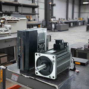 Mime mô-men xoắn cao tốc độ thấp AC <span class=keywords><strong>servo</strong></span> Motor 0.75kw 2.39n. M 3000rpm 220V cho máy CNC thiết bị công nghiệp với trình điều khiển - Product Image 1