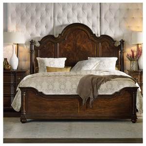 Cama de Madera Maciza Estilo Americano Vintage, Muebles de Madera Maciza de Alta Gama Estilo Mediados de Siglo - Product Image 3