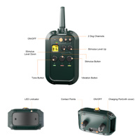 Professionelles Outdoor-Elektro-Trainingshalsband für große Entfernungen, IPX7 wasserdicht, TPU & PC, umweltfreundlich, für die Jagd mit Hunden