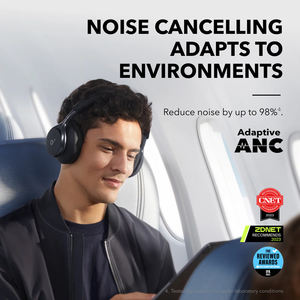 <span class=keywords><strong>Casque</strong></span> sans fil à réduction de <span class=keywords><strong>bruit</strong></span> active Soundcore Space One d'origine, <span class=keywords><strong>casque</strong></span> supra-auriculaire - Product Image 5
