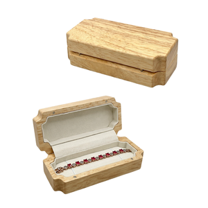 Vintage Magnetic <b>Bracelets</b> <b>Box</b> Rubber Wood Magnetic Closure Rectangle Storage Container <b>for</b> Birthday Anniversary Mother's Day - Product Image 1