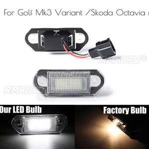 1 Par de Luces LED para Matrícula de Coche, Bombillas para VW Golf MK3, para Skoda Octavia I, Iluminación Automática de Matrícula - Product Image 1