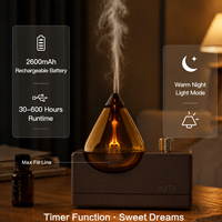 Diffuseur d'arômes portable sans eau, directement de l'usine, pour le sommeil, avec batterie rechargeable, diffuseur d'huiles essentielles par nébulisation