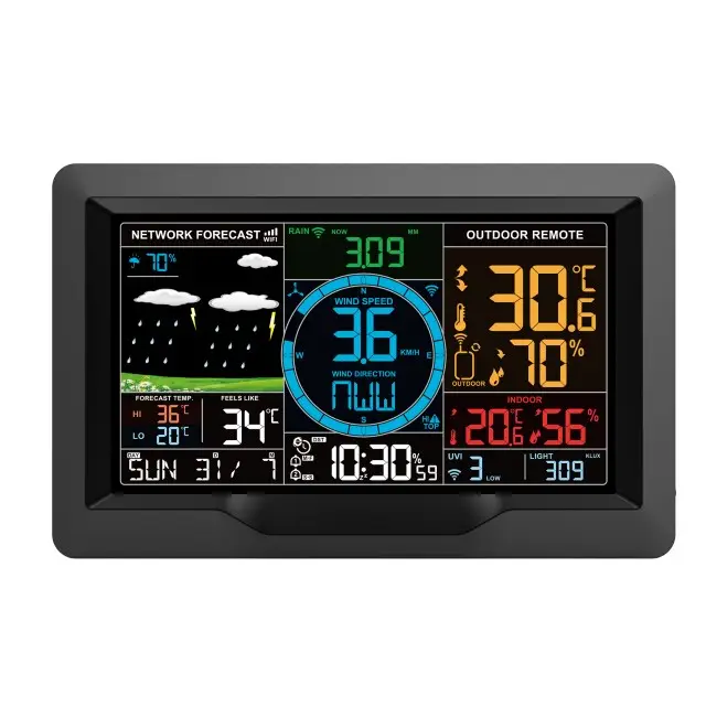 Hedao PTW6 LCD display Wireless WIFI Professional Wind Speed Weather Station weather forecasts