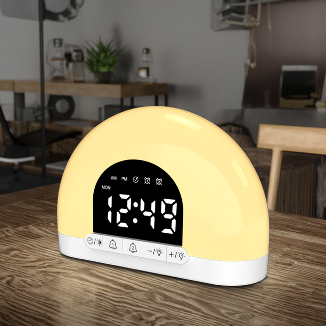 Cheap Sunrise Electric Alarm Clock Smart Wake up Light Loftey Digital for Office and Living Room