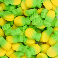 Confiserie personnalisée à marque privée, bonbons gélifiés aux saveurs de fruits, forme originale, certifiés halal, sans sucre, faible teneur en sucre
