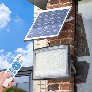 High Brightness <strong>Solar</strong> Powered Flood Light 300 Watt 500W <strong>Solar</strong> Flood Lamp with IP65 Waterproof for <strong>Outdoor</strong> Garden <strong>Lighting</strong> - Product Image 1