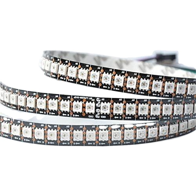 LED Digital Strip 5V 12V RGB SK6812 5050 Rgbw Ws2812b LED Strip Flexible Pixel Strip Addressable