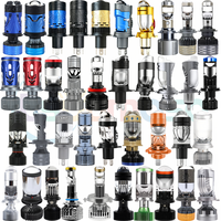 Ampoule de phare universelle H4 Mini Bi-LED avec lentille de projecteur, faisceau haut et bas, phare de moto P5 avec refroidissement par ventilateur pour moto, camion, SUV