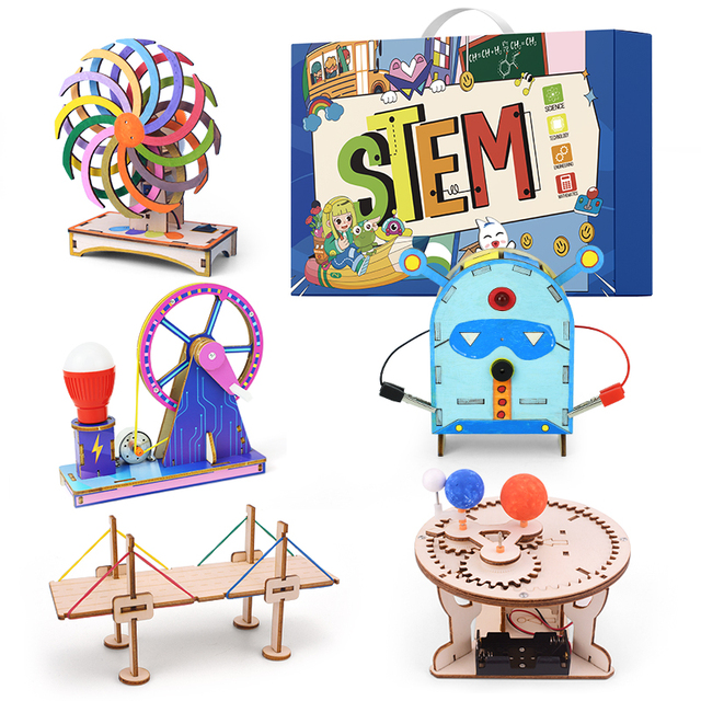 Popular Learning Wooden Toys Stem Toys Set Science Experiment Project Kit Stem Educational Toys