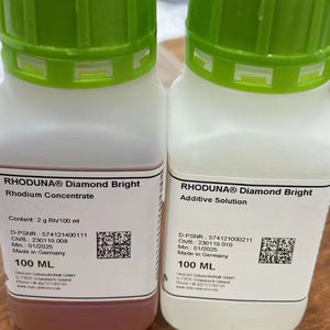 Solución de Rodio de Grado Industrial para Galvanoplastia de Joyería, 99.9% de Pureza, Botella de 100 ml, Plateado y Dorado - Product Image 1