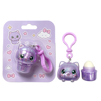 Schattige kattenvormige hydraterende lippenbalsem verpakking (4,6g), lege dierenbuis, aangepaste logo, kindvriendelijke Kawaii verpakking, groothandel