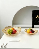Assiettes à fruits en alliage d'aluminium tissées, petites, sur mesure et en gros – Assiettes de table décoratives, durables et de haute qualité