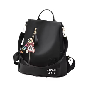 Mochila de Cuero de Gran Capacidad para Mujer, Estilo Universitario, Impermeable, de PU con Cierre de Cremallera y Función Antirrobo para Viajes - Product Image 5
