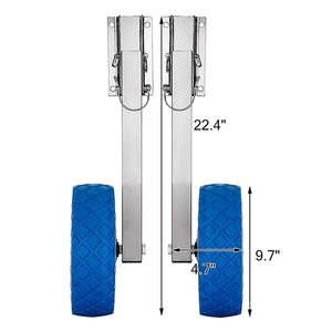 Inflatable tấn công thuyền tung ra bánh xe thép không gỉ Trailer Dolly kéo giỏ hàng cho Inflatable tấn công <span class=keywords><strong>Kayak</strong></span> Chèo xuồng xuồng - Product Image 1